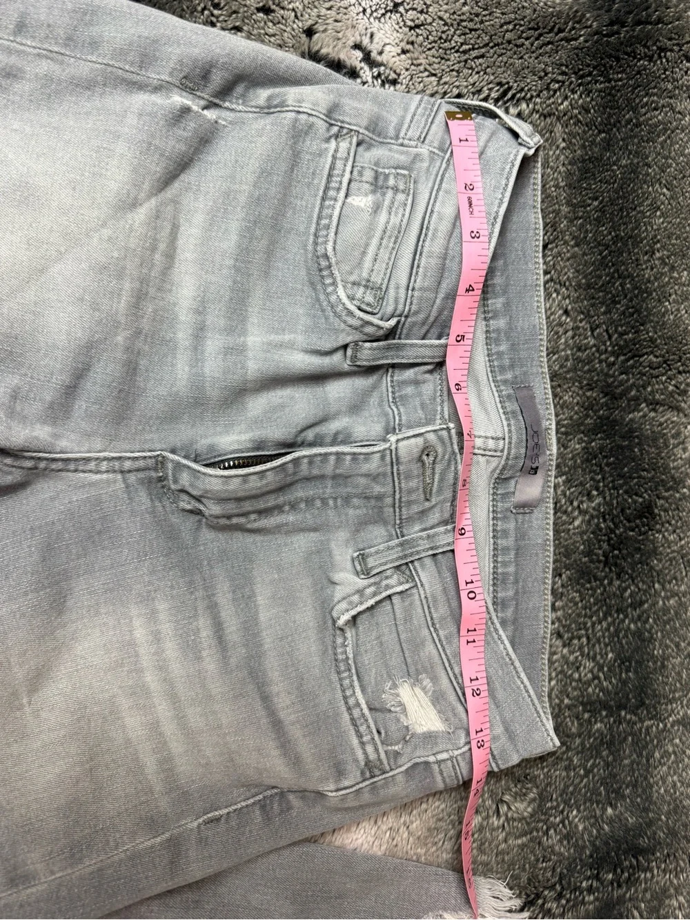Joe’s Jeans Light Gray Distressed Ankle Crop [Size 27]